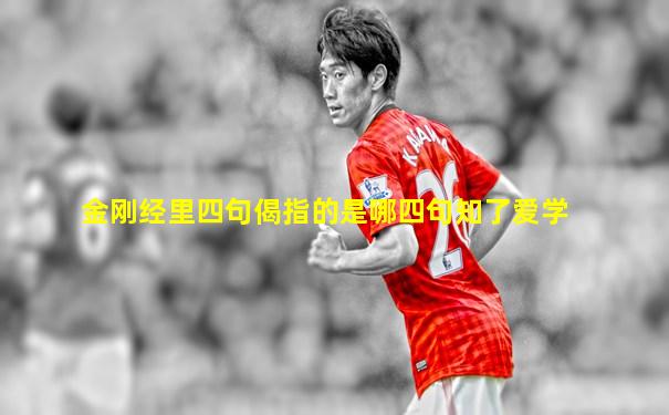 金刚经里四句偈指的是哪四句知了爱学